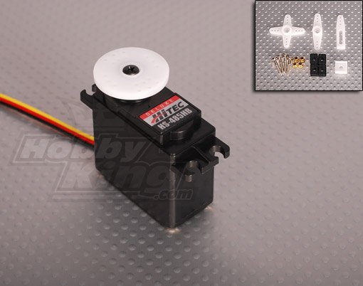 Сервомеханізм аналоговий Hitec HS-485HB Deluxe 45g/4.8kg/0.22sec (4.8В) (світлина #1)