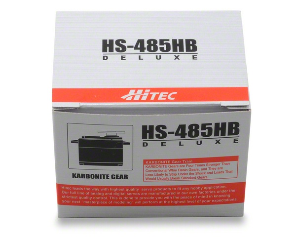 Сервомеханізм аналоговий Hitec HS-485HB Deluxe 45g/4.8kg/0.22sec (4.8В) (світлина #2)