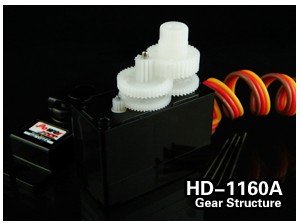 Сервомеханізм аналоговий Power HD-1160А 16g/2.7kg/0.14sec (4.8V) (світлина #4)