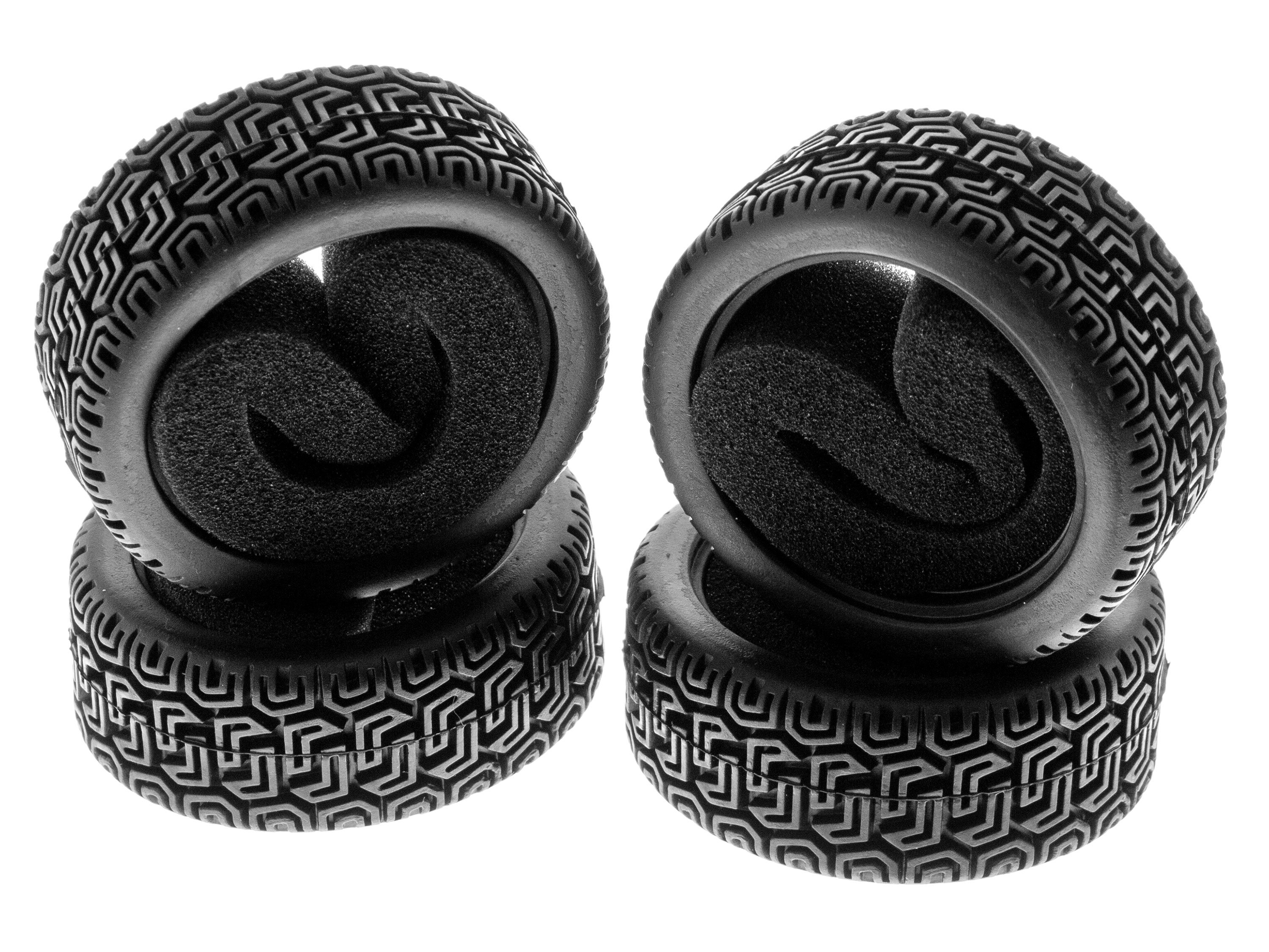 Комплект шосейної гуми для автомоделей 1/10 Touring Car L Pattern  (світлина #1)