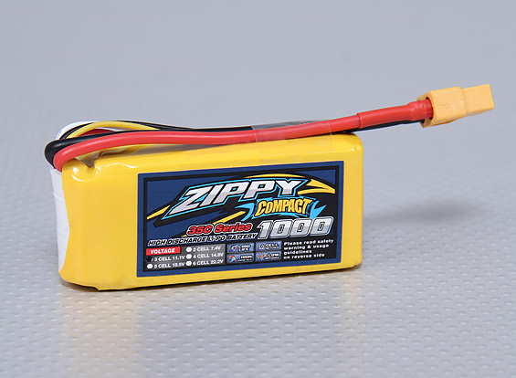 Акумулятор ZIPPY Compact 1000mAh 3S 35C (світлина #1)