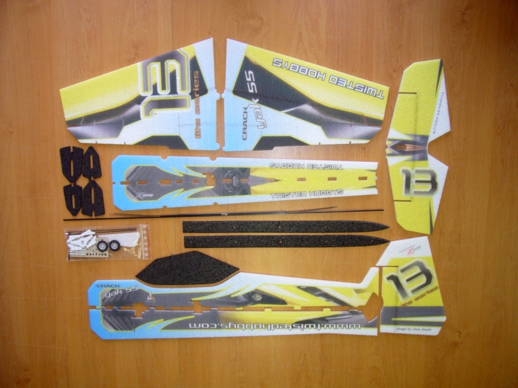 Модель для 3D-пілотажу Crack Yak (жовто-голуба) (світлина #3)