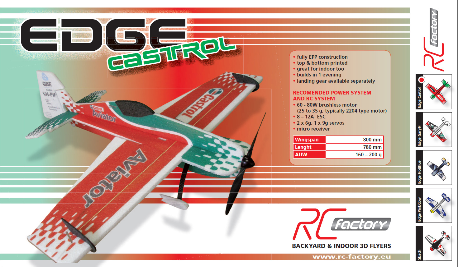 Модель для 3D-пілотажу Edge 540 (Castrol) (світлина #3)