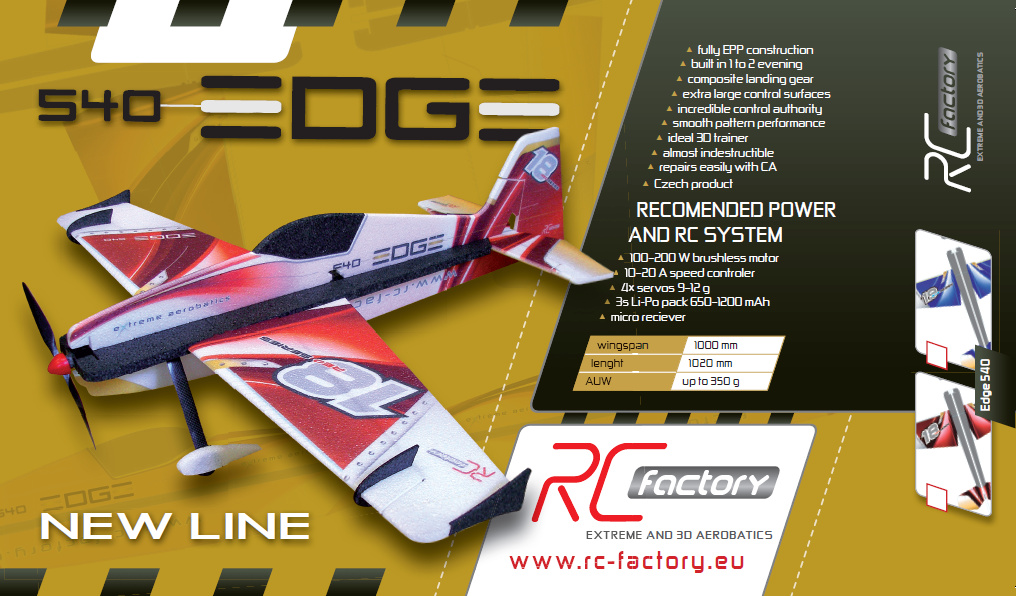 Модель для 3D-пілотажу Edge 540T (HotRed) (світлина #2)