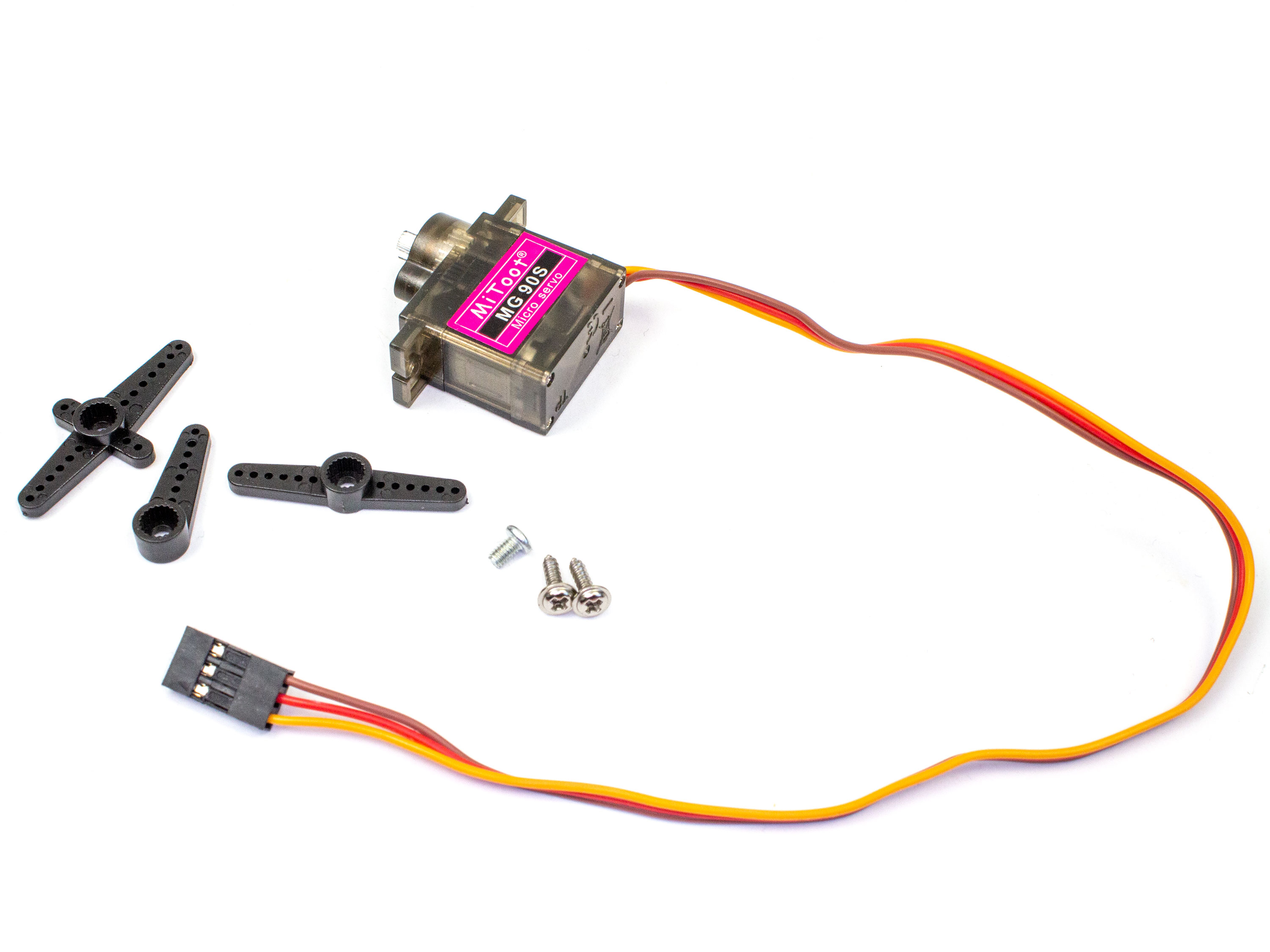 Сервомеханізм аналоговий MG90S 13g/2.2kg/0.11sec (4.8В) (світлина #2)