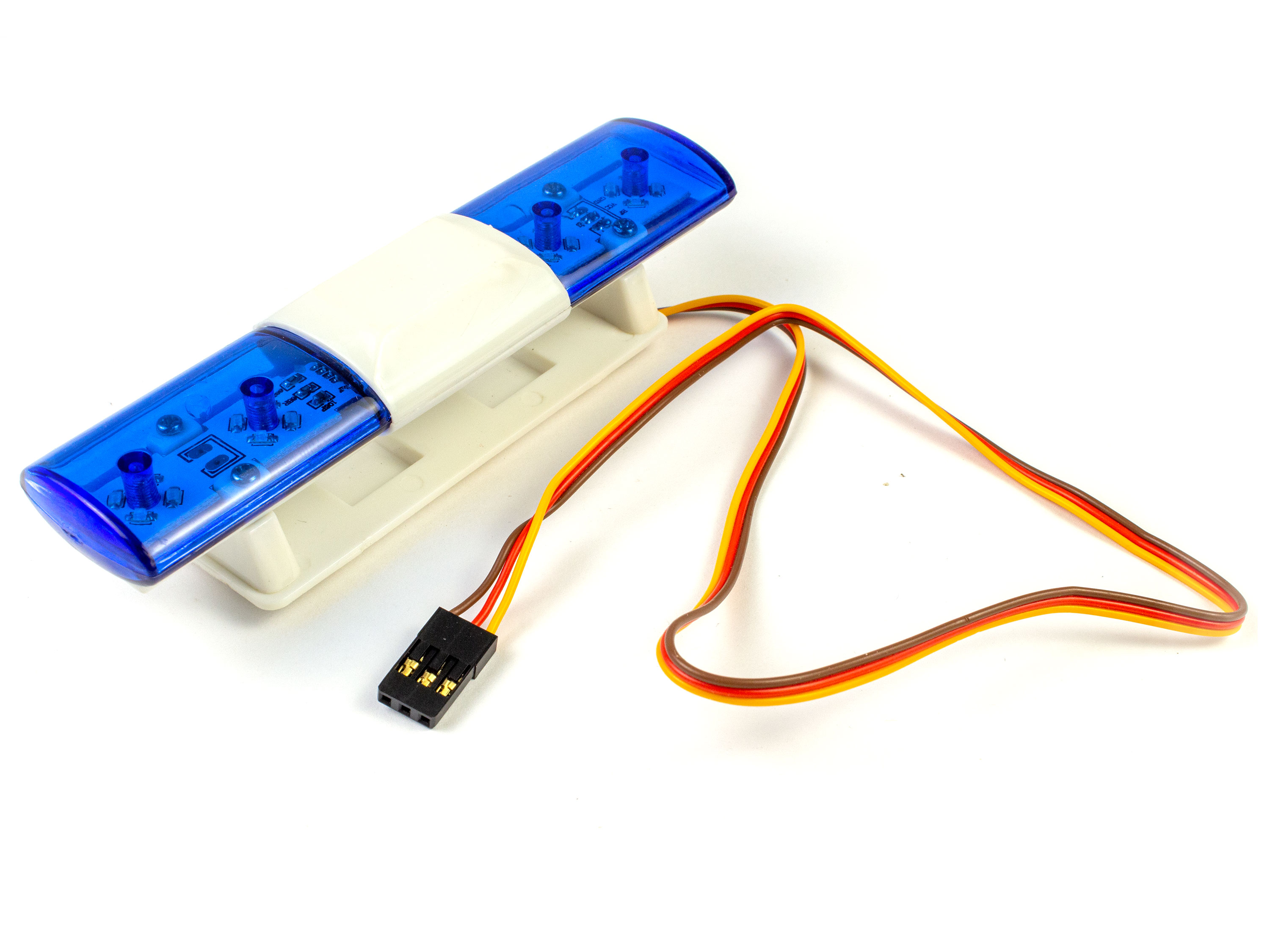 Поліцейська автомобільна світлодіодна мигалка (синій-синій) (світлина #4)