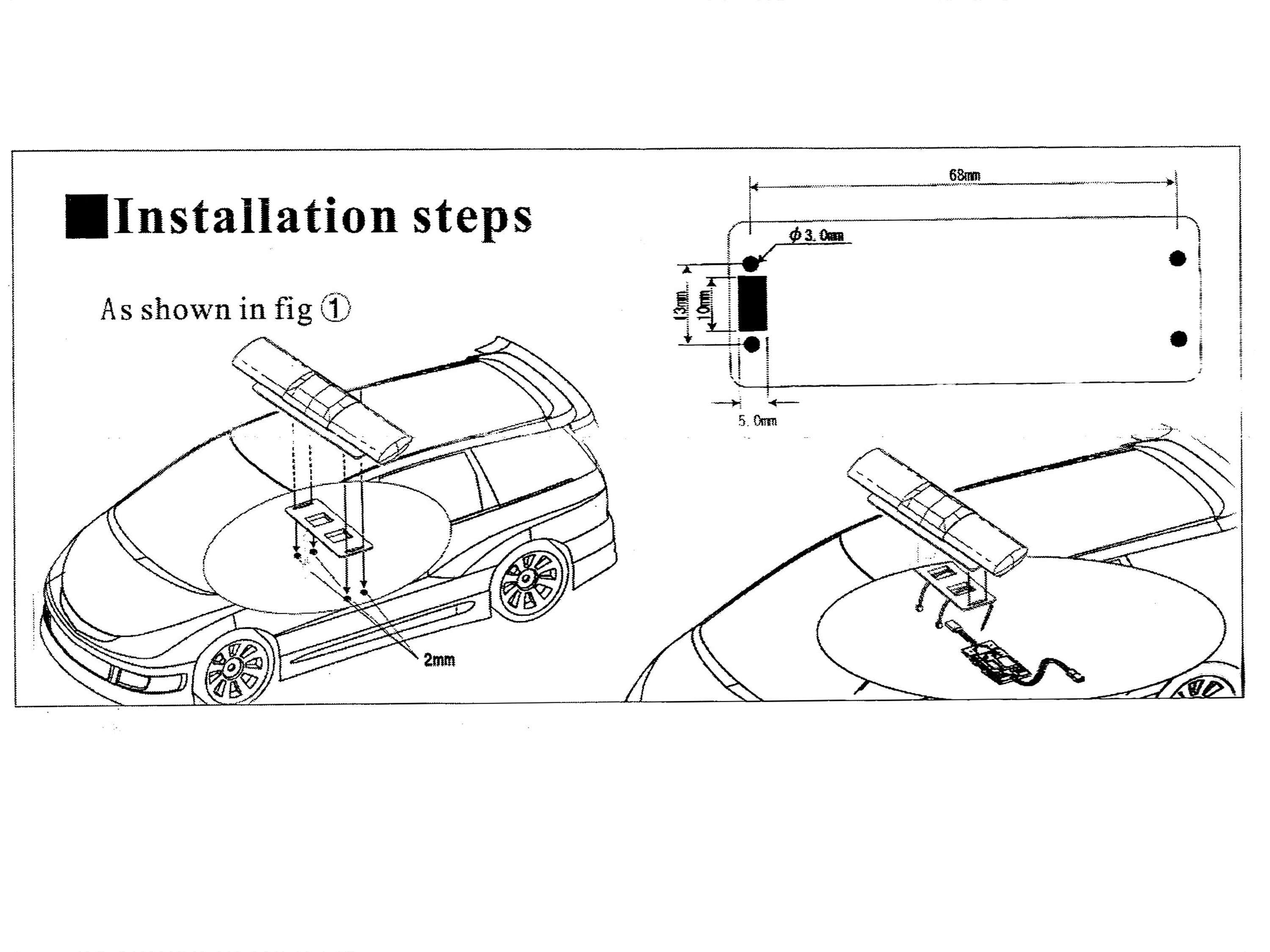 Поліцейська автомобільна світлодіодна мигалка (синій-синій) (світлина #5)