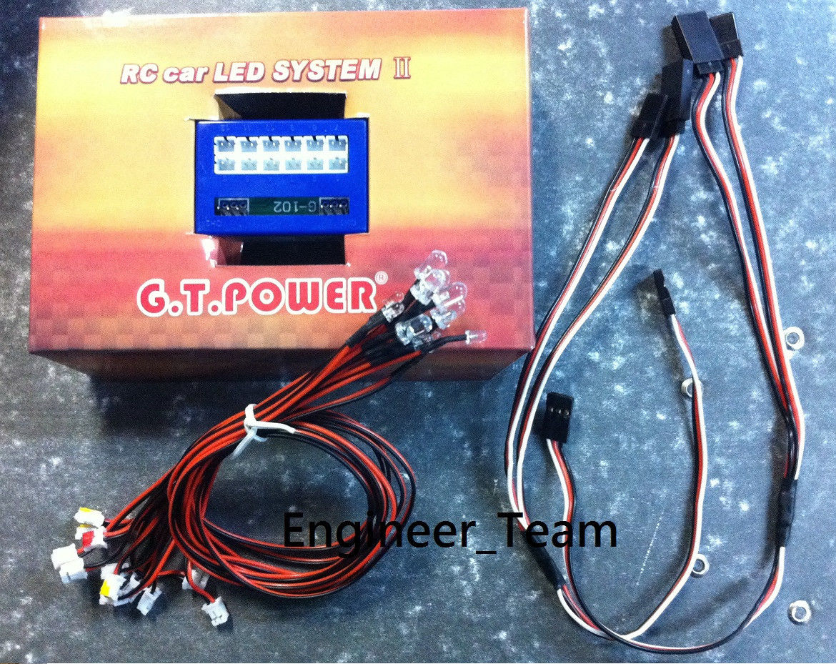 Світло для автомоделей 12 LED Smart 1/10 Drift On Road RC Car LED Lighting System  (світлина #1)