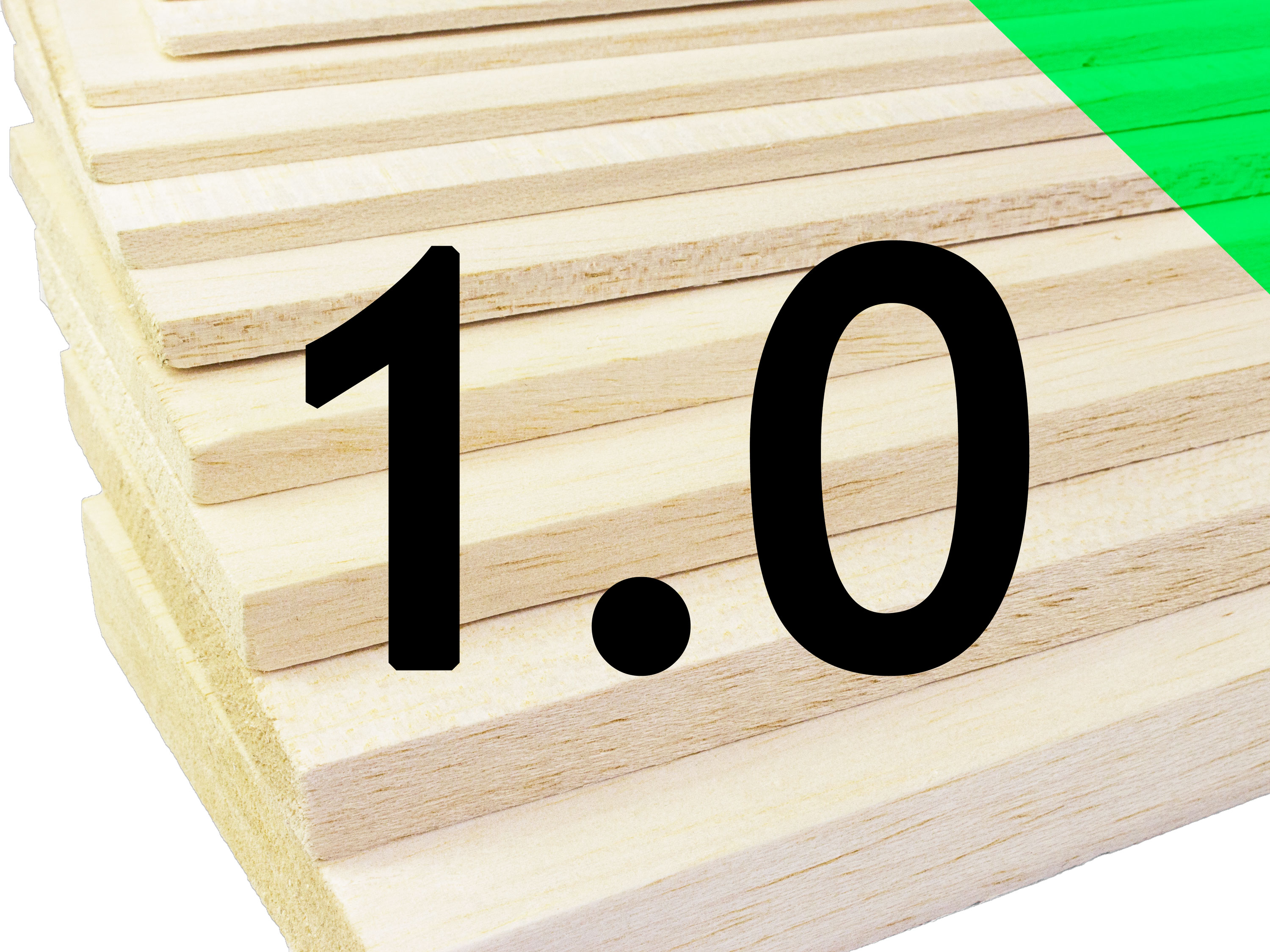 Пластина бальзова 1x100x1000мм (Середня)  (світлина #1)