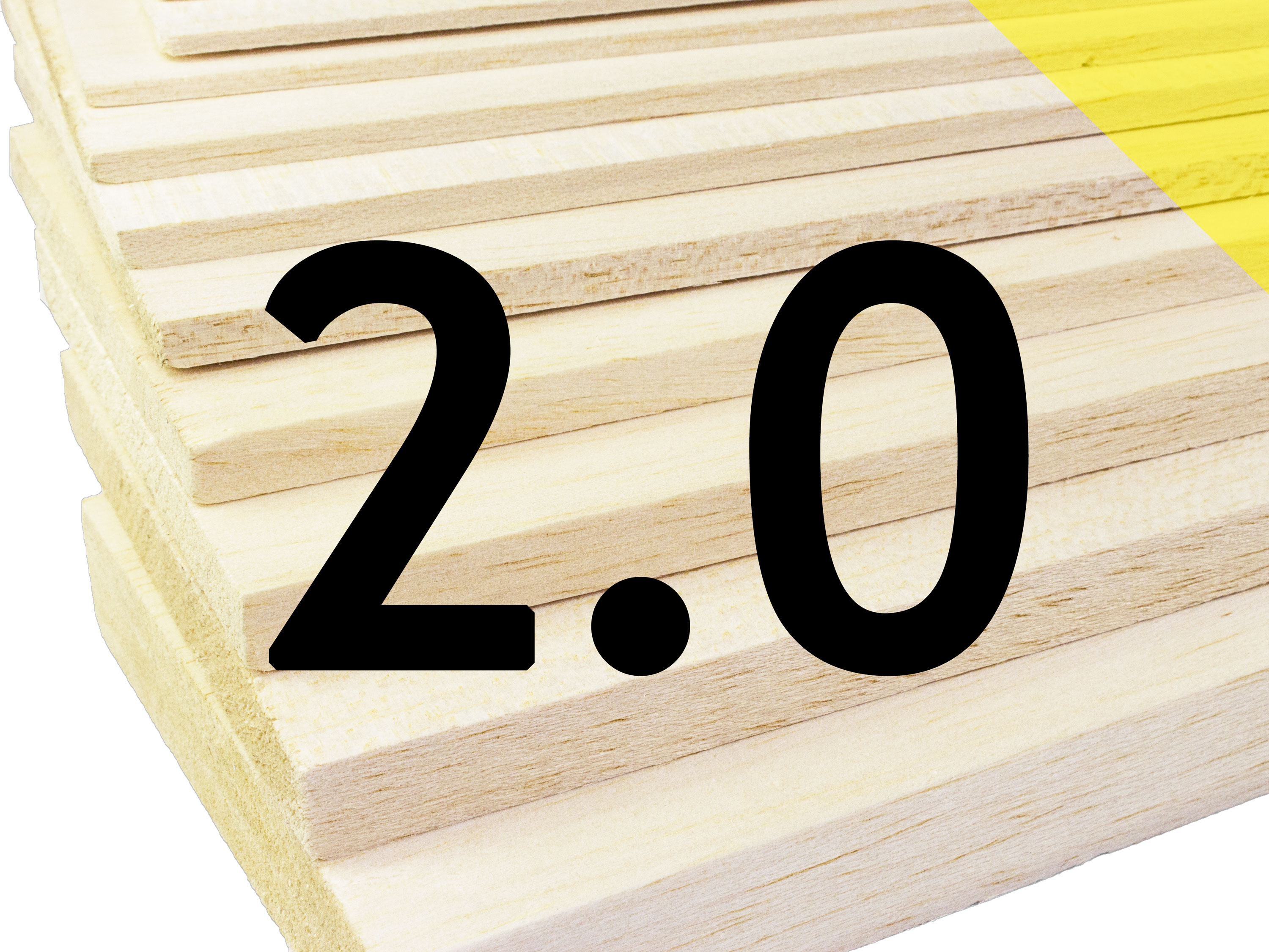 Пластина бальзова 2x100x1000мм (Легка) (світлина #1)