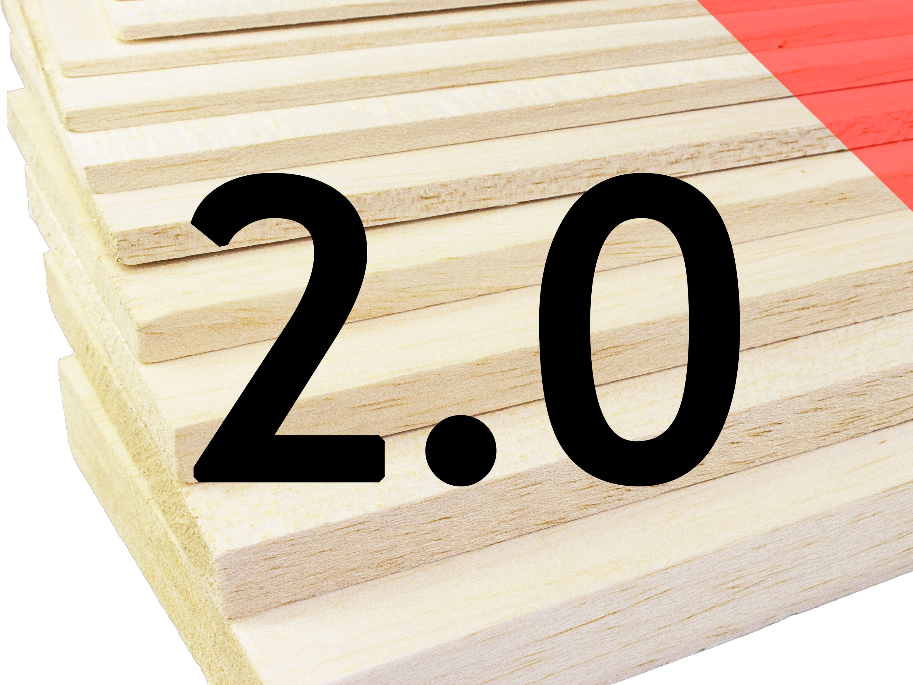 Пластина бальзова 2x100x1000мм (Важка) (світлина #1)