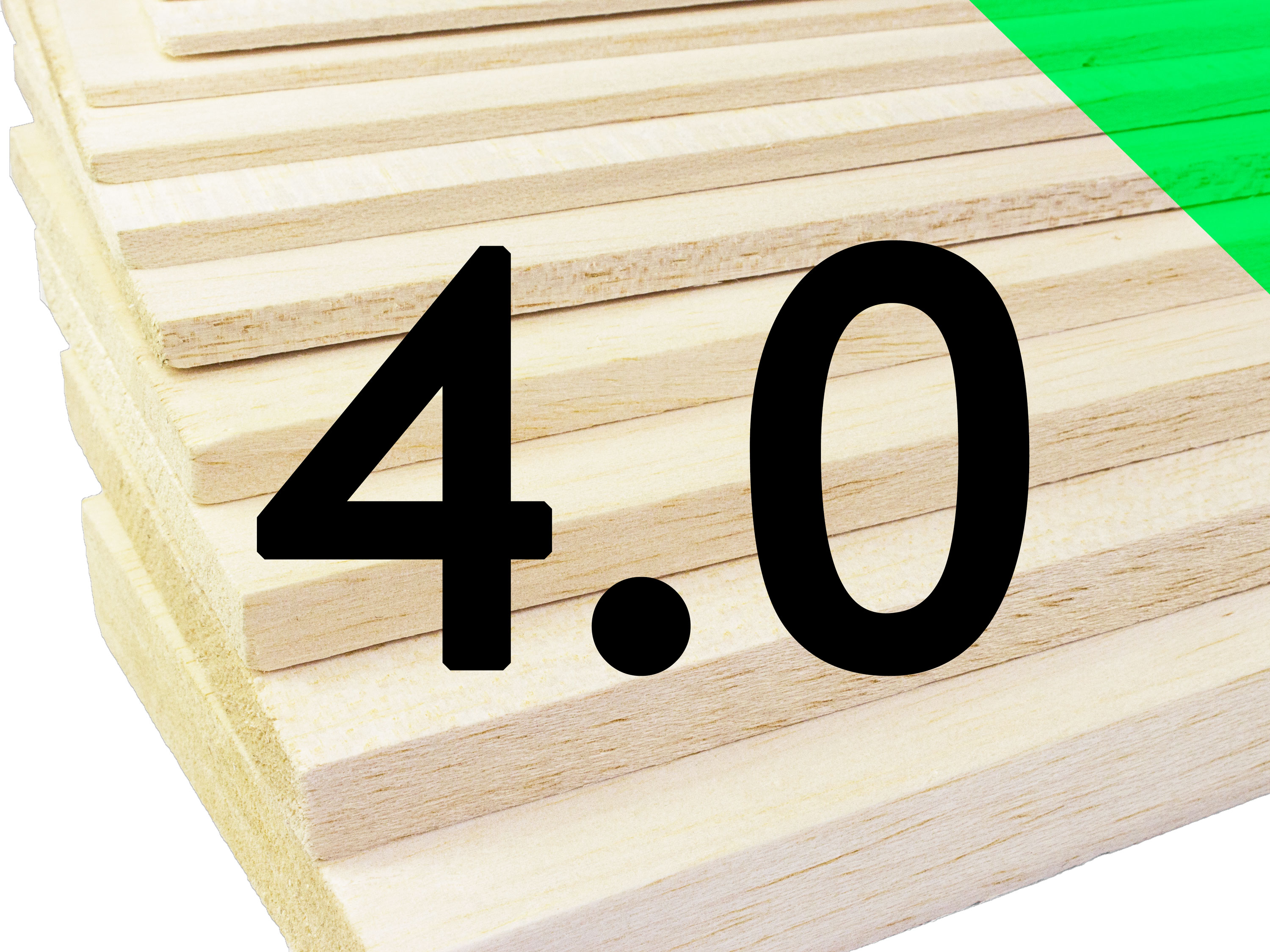 Пластина бальзова 4x100x1000мм (Середня) (світлина #1)