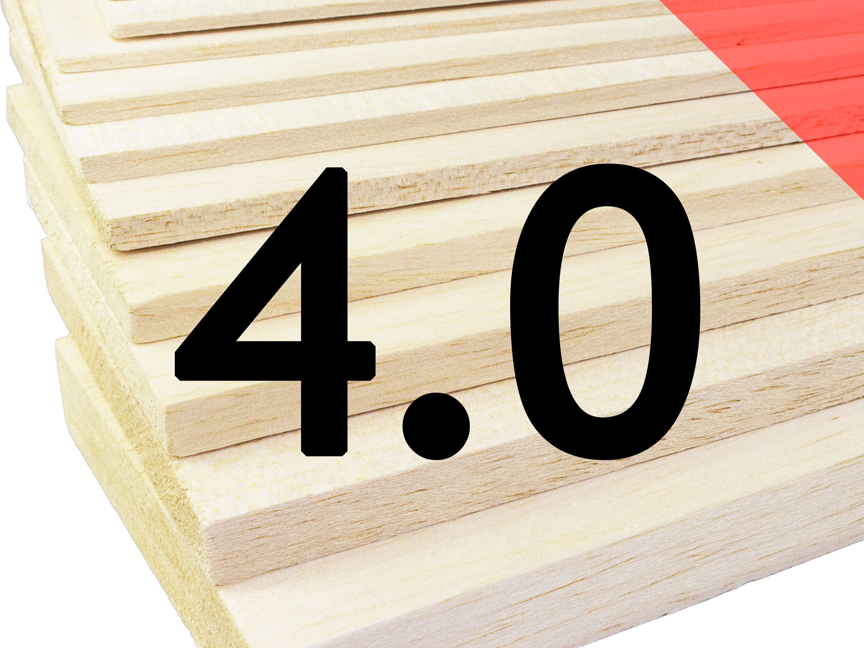 Пластина бальзова 4x100x1000мм (Важка) (світлина #1)