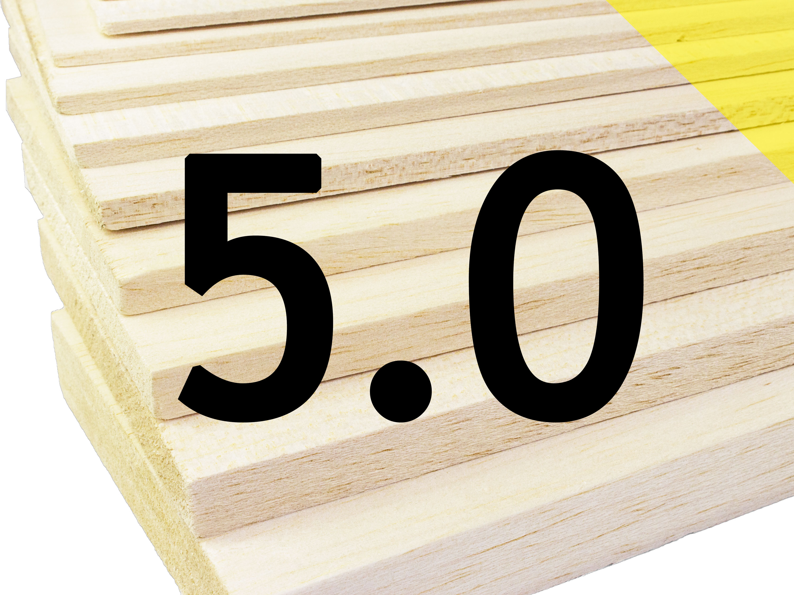 Пластина бальзова 5x100x1000мм (Легка) (світлина #1)