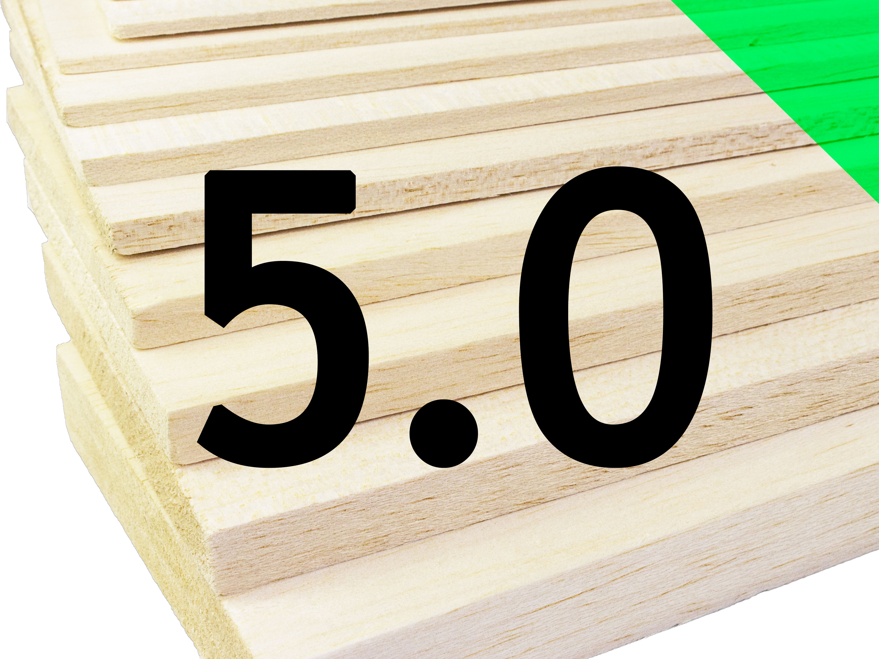 Пластина бальзова 5x100x1000мм (Середня) (світлина #1)