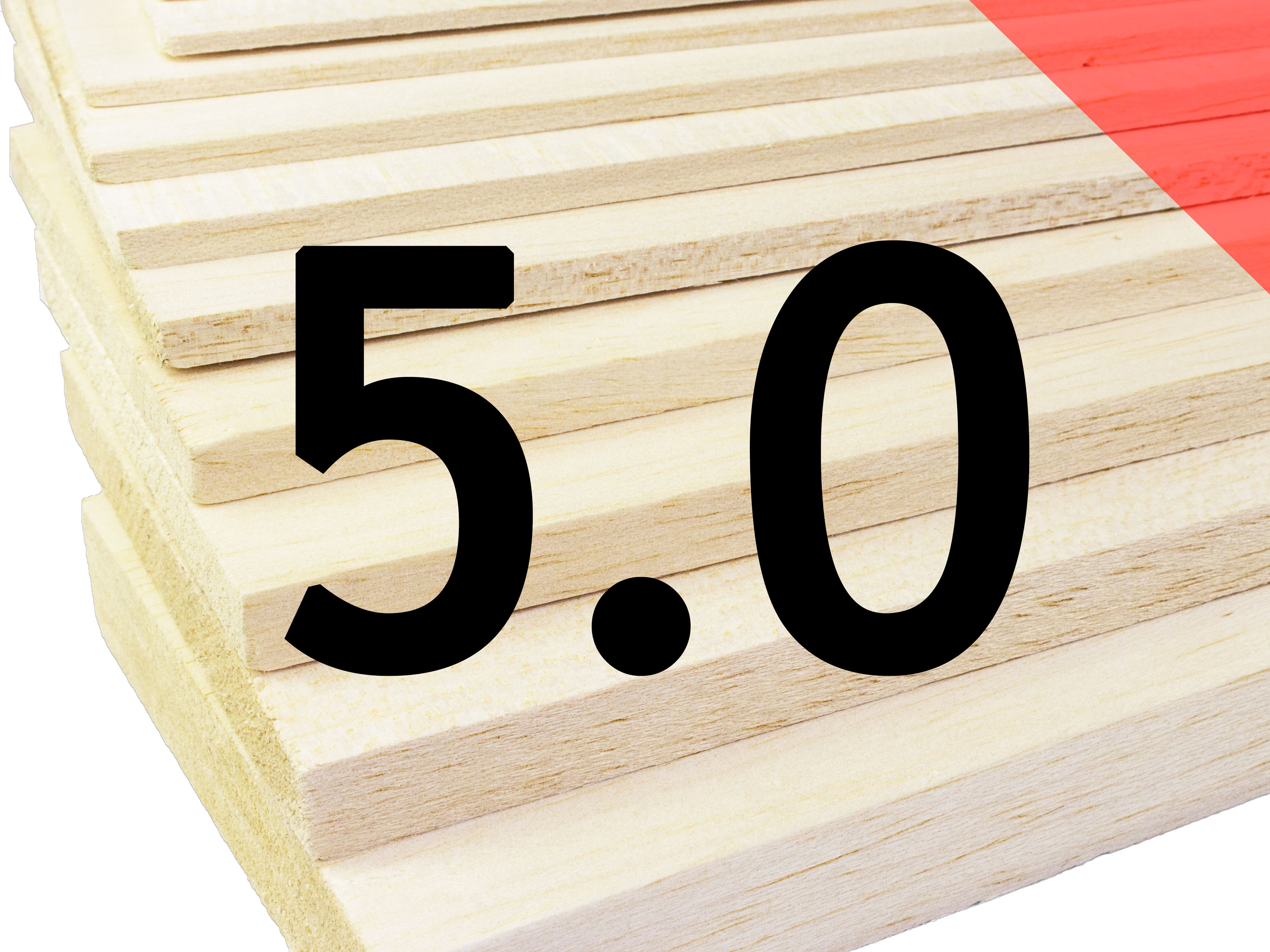 Пластина бальзова 5x100x1000мм (Важка) (світлина #1)