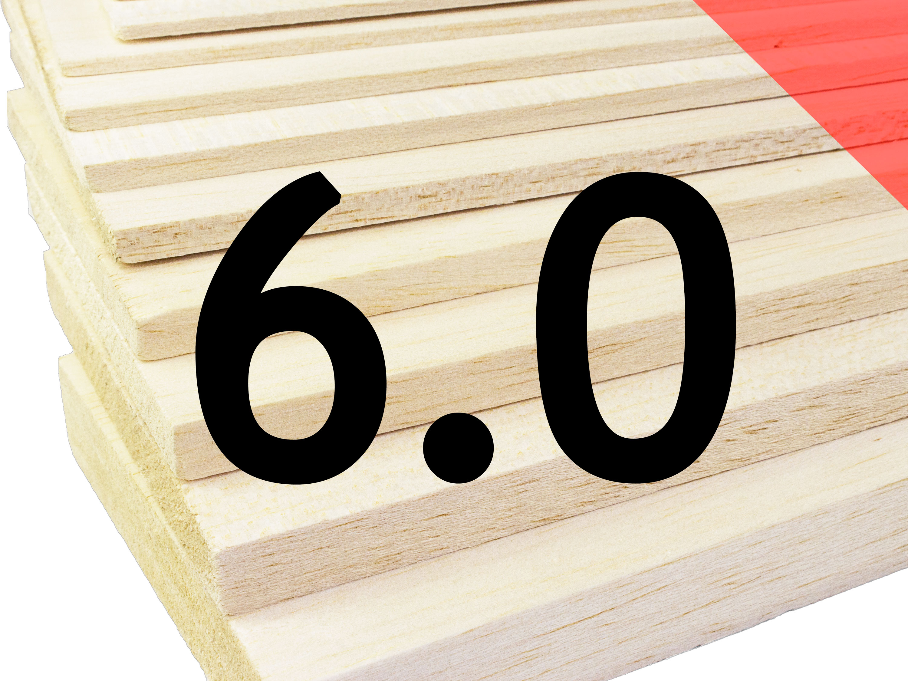 Пластина бальзова 6x100x1000мм (Важка) (світлина #1)