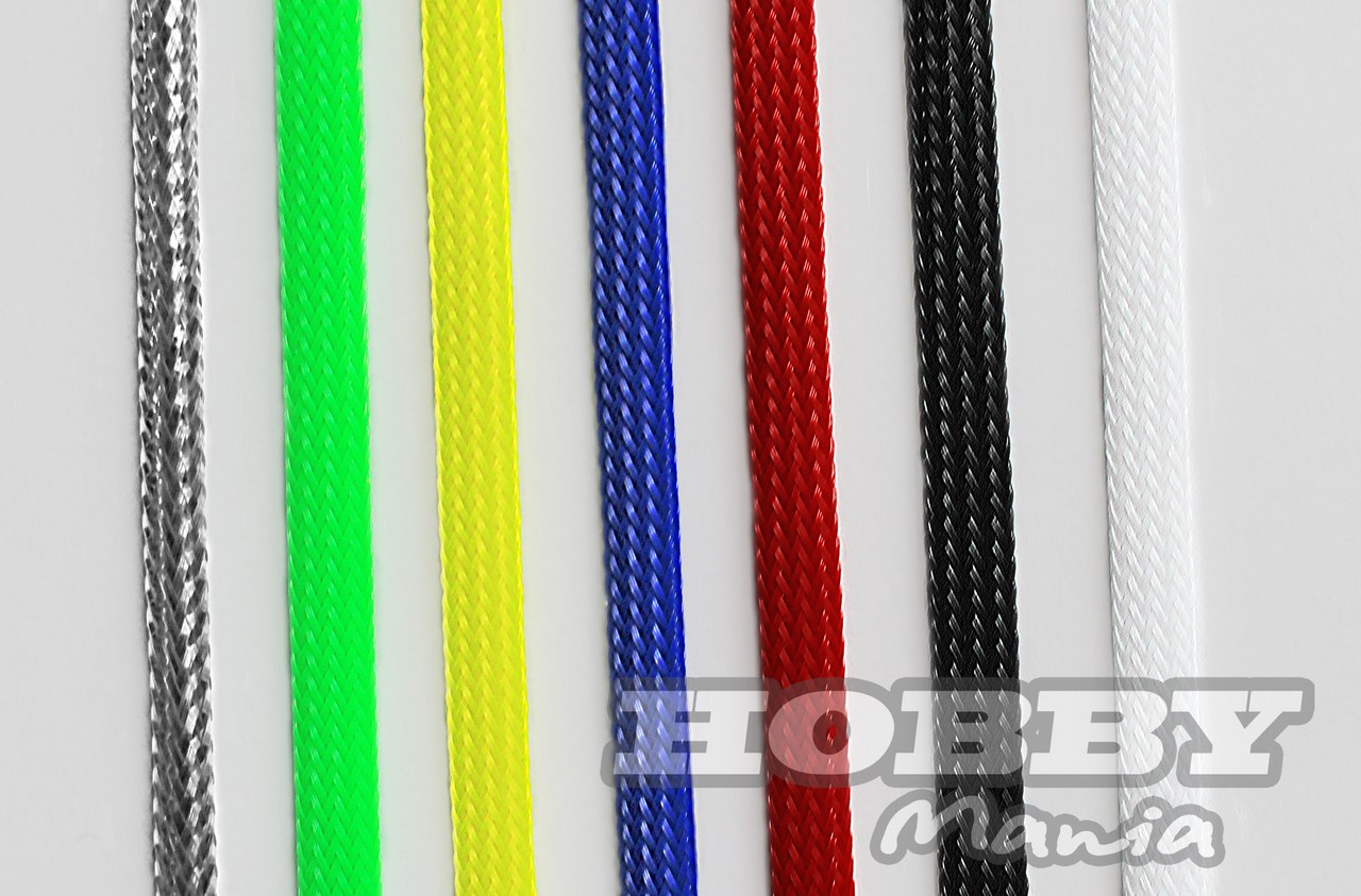 Кабельне обплетення 6мм х 50см (сріблясте) (світлина #1)