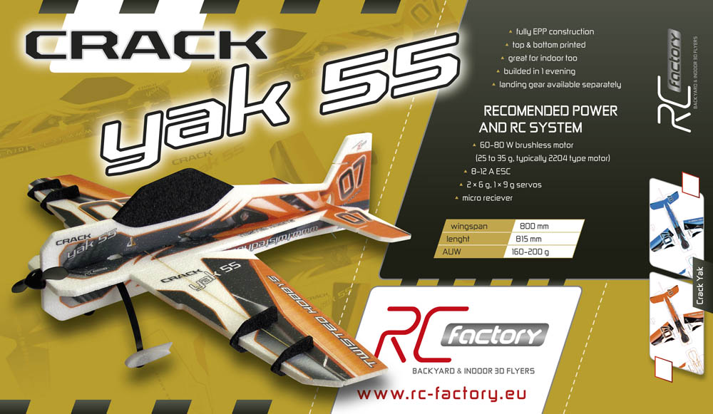 Модель для 3D-пілотажу Crack Yak (голуба) (світлина #2)