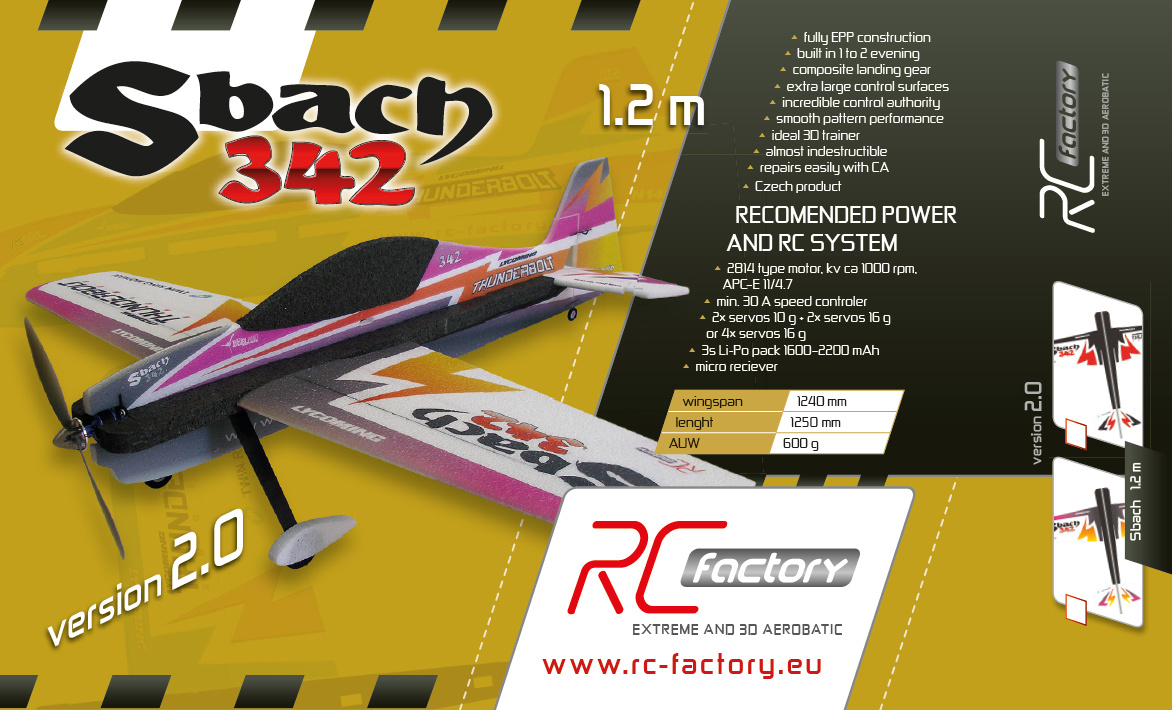 Модель для 3D-пілотажу S-bach XL (Red) (світлина #2)