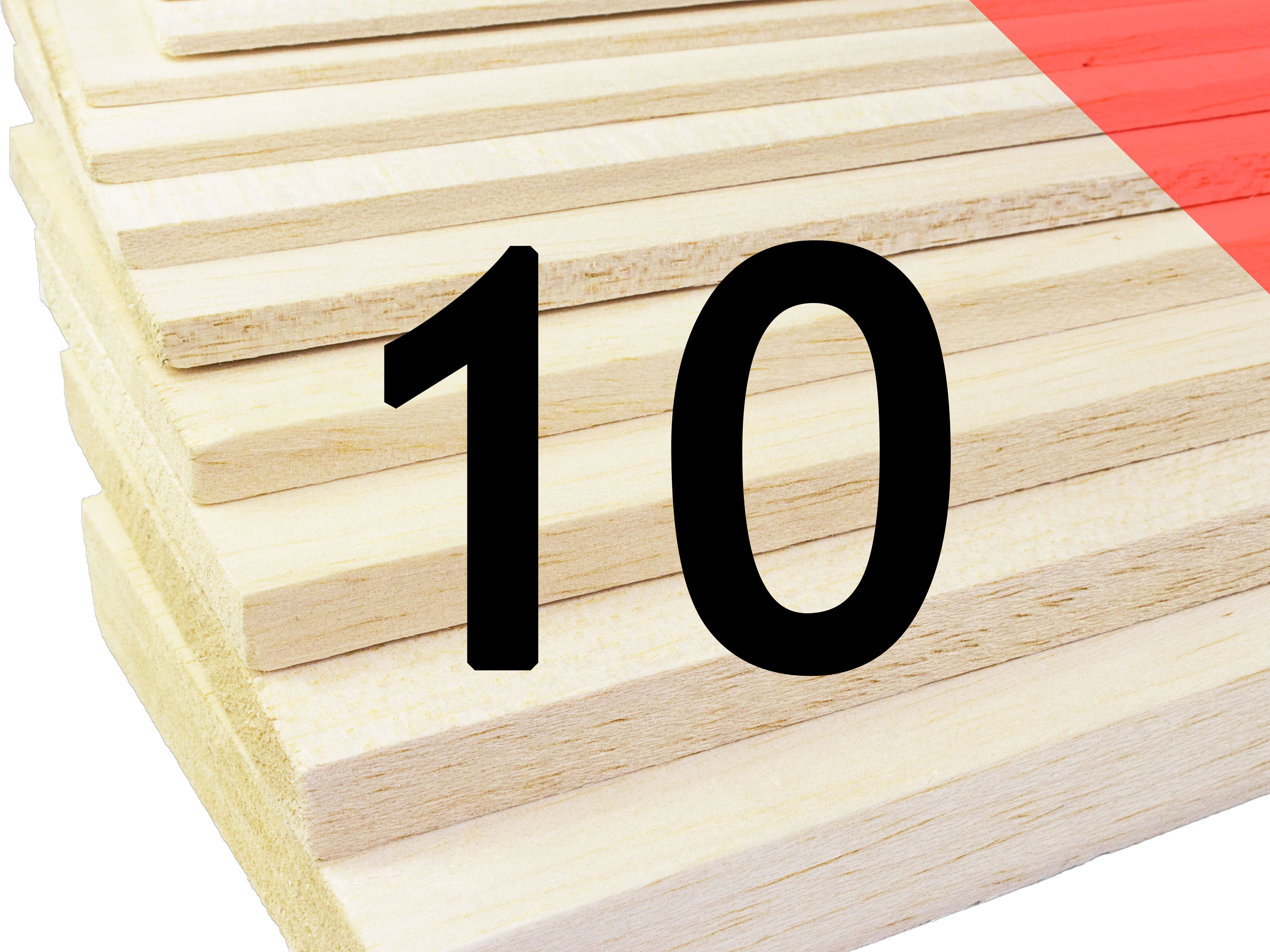 Пластина бальзова 10x100x1000мм (Важка) (світлина #1)