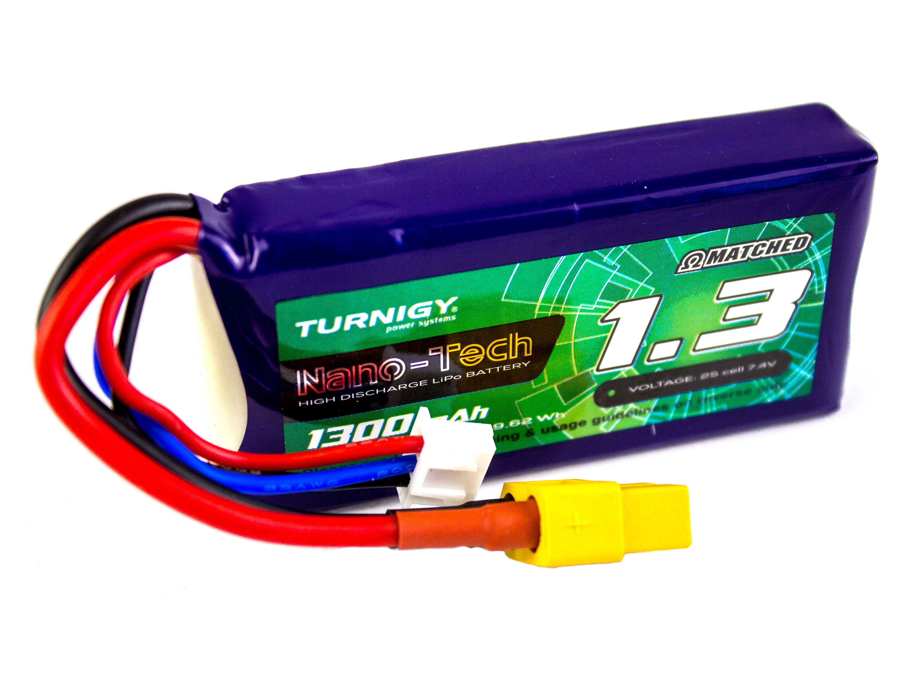 Акумулятор Turnigy nano-tech 1300mAh 2S 25C (світлина #1)