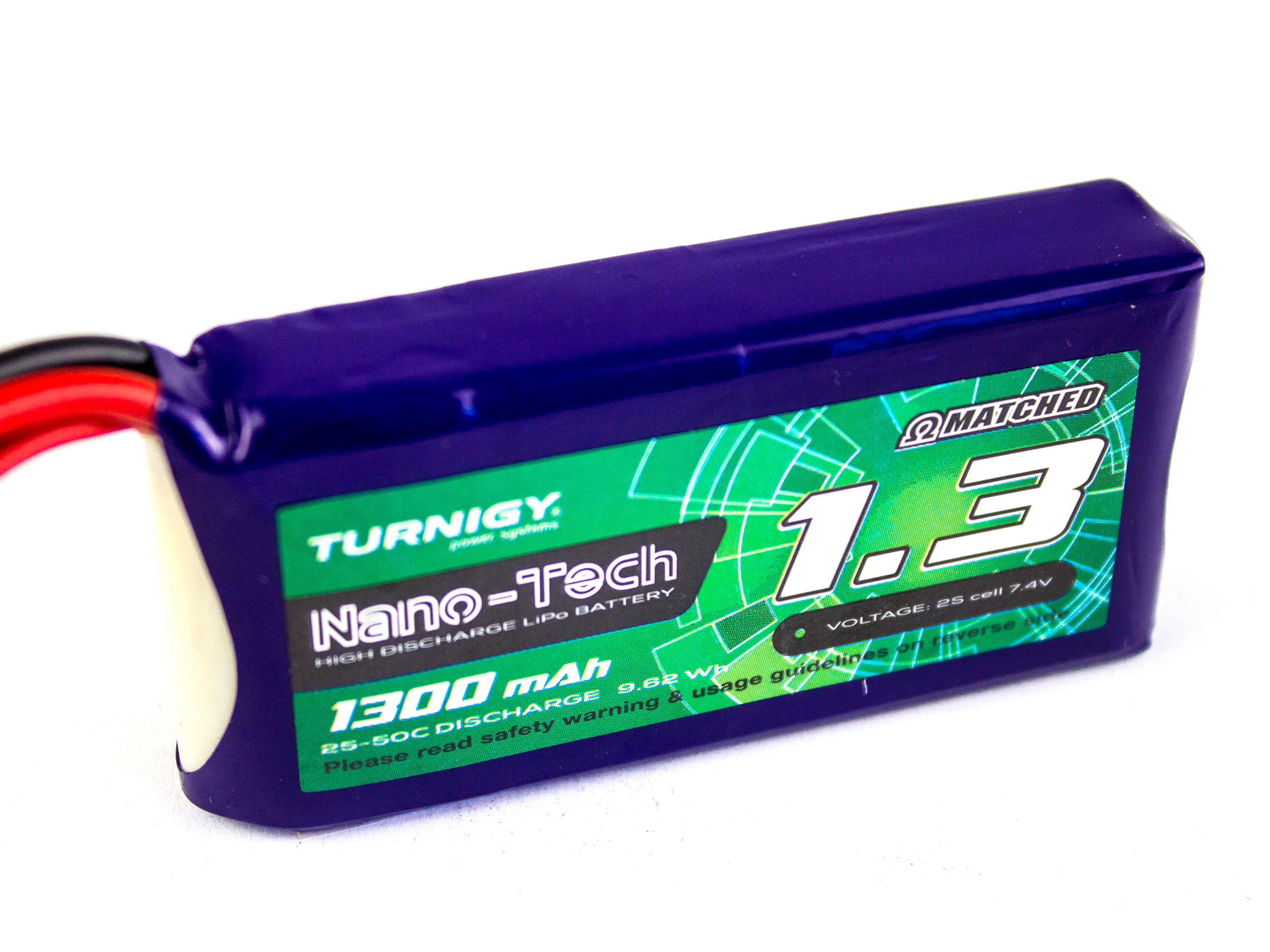 Акумулятор Turnigy nano-tech 1300mAh 2S 25C (світлина #2)