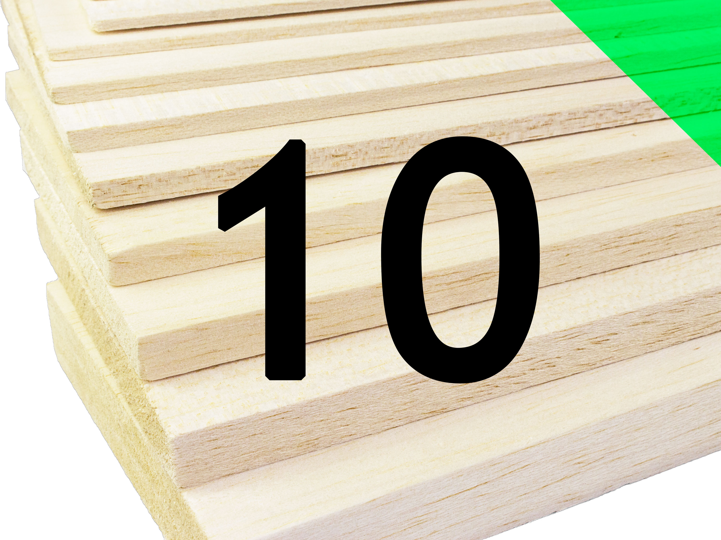 Пластина бальзова 10x100x1000мм (Середня) (світлина #1)