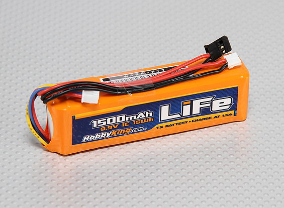 Акумулятор HobbyKing 1500mAh LiFePo4 3S (для передавачів) (світлина #1)
