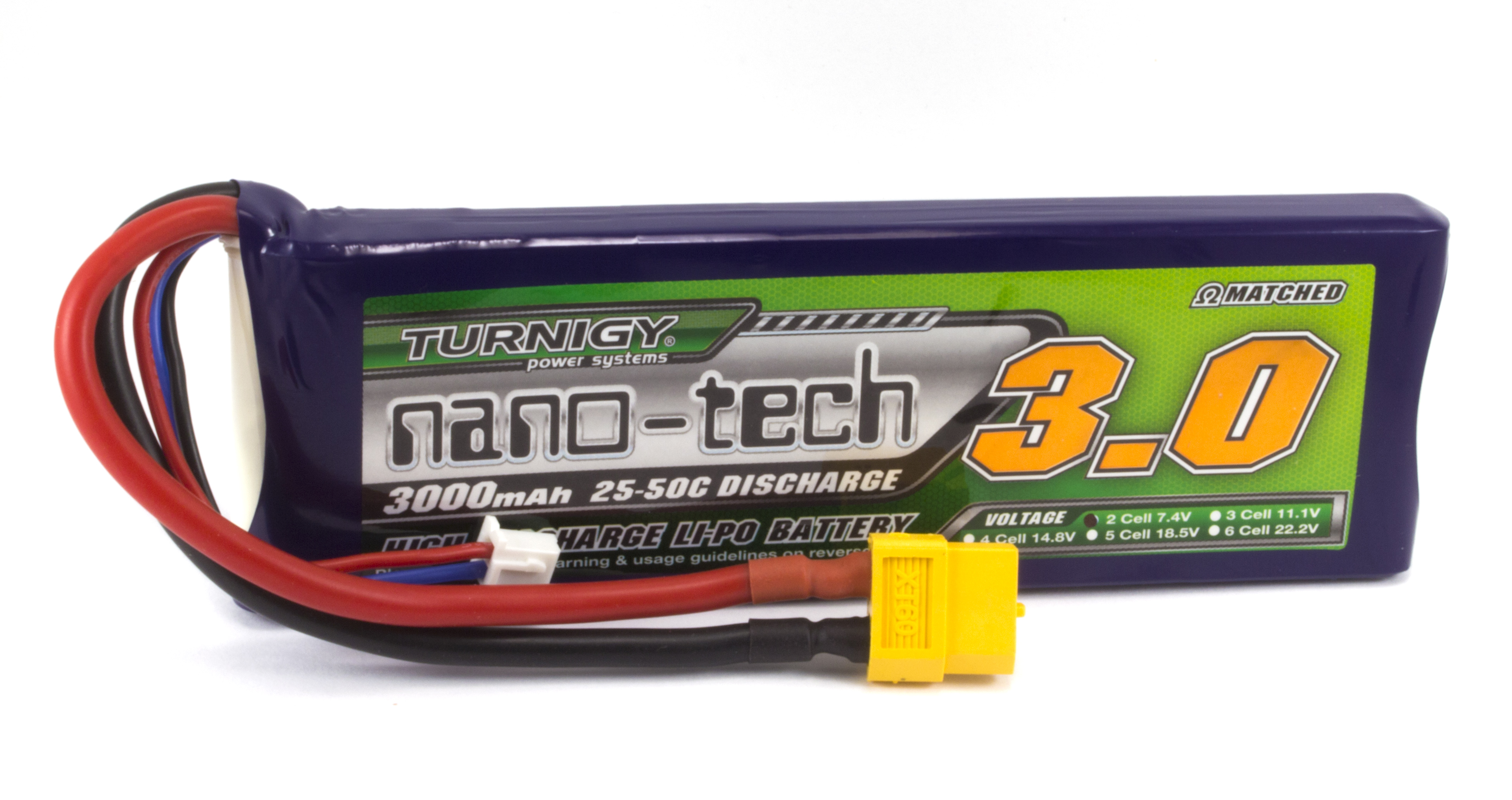 Акумулятор Turnigy nano-tech 3000mAh 2S 25C (світлина #1)