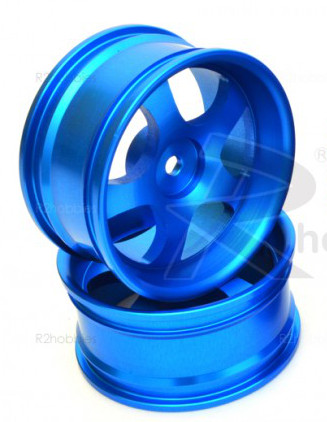 Диски алюмінієві 1/10 RC On-Road DRIFT (сині) (світлина #1)