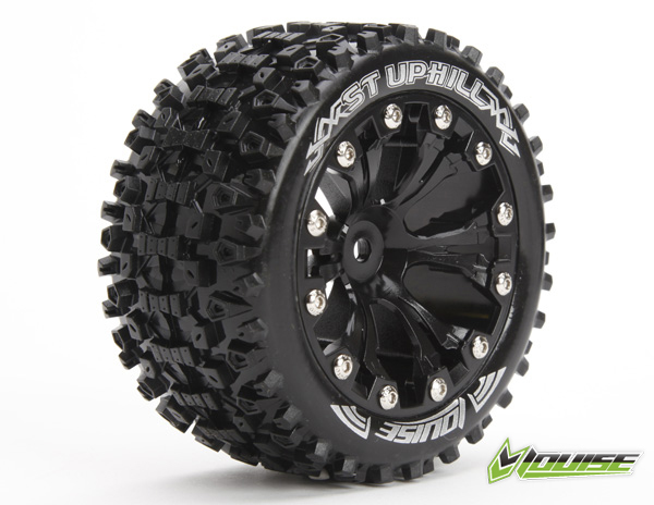 Колеса Louise Truggy 1/10 ST-UPHILL виліт 1/2 чорні (пара) (світлина #1)