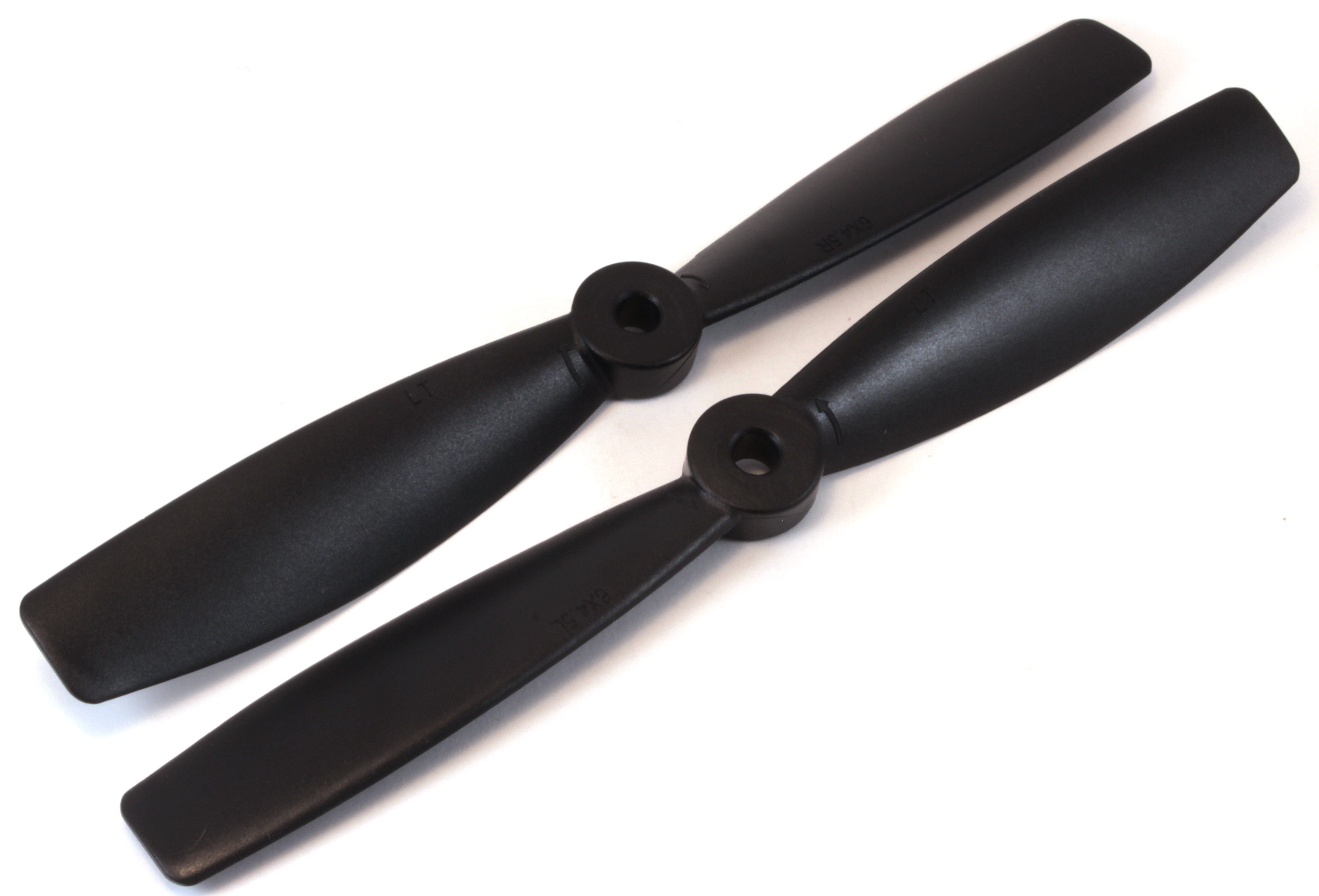 Гвинти для мультикоптера 6045 пара чорні (CW+CCW) (світлина #1)