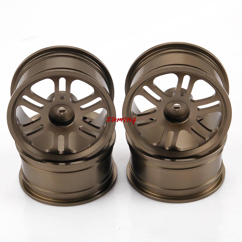 Диски алюмінієві 1/10 RC On-Road DRIFT (gun metal) (світлина #1)