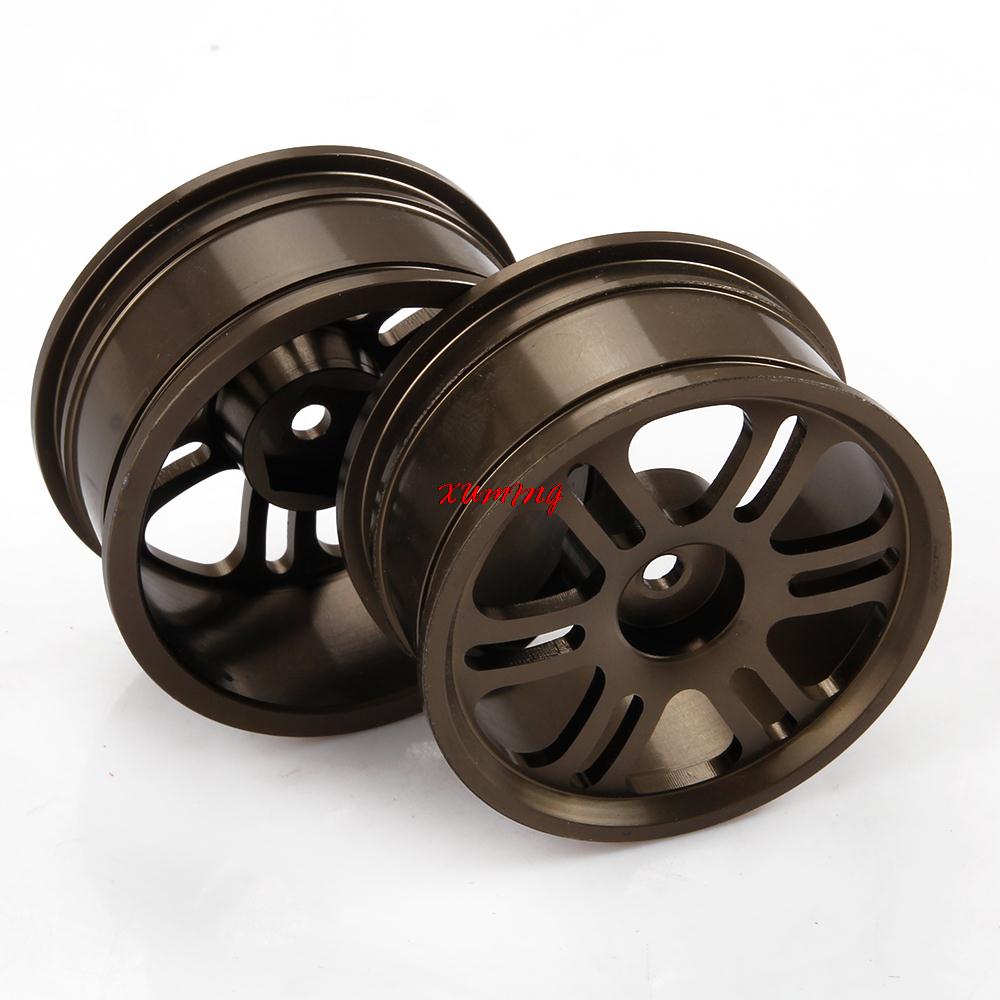 Диски алюмінієві 1/10 RC On-Road DRIFT (gun metal) (світлина #4)