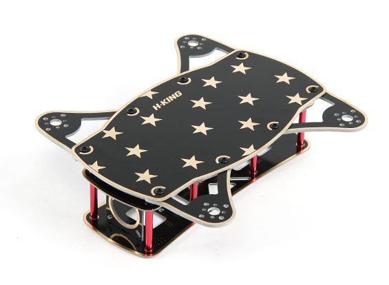 Рама для квадрокоптера HobbyKing Midnight FPV Kit 200мм (світлина #1)