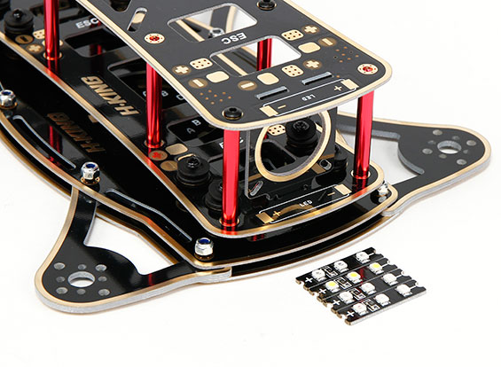 Рама для квадрокоптера HobbyKing Midnight FPV Kit 200мм (світлина #5)