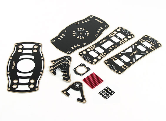 Рама для квадрокоптера HobbyKing Midnight FPV Kit 200мм (світлина #7)