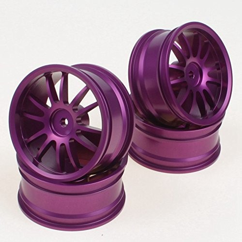 Диски алюмінієві 1/10 RC On-Road (фіолетові) (світлина #1)