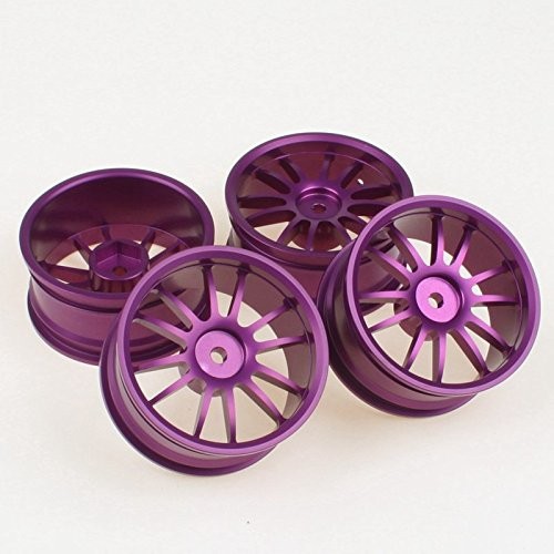 Диски алюмінієві 1/10 RC On-Road (фіолетові) (світлина #2)