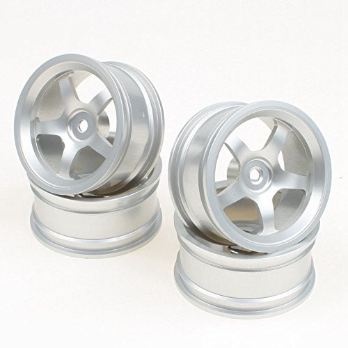 Диски алюмінієві 1/10 RC On-Road (срібні) (світлина #1)