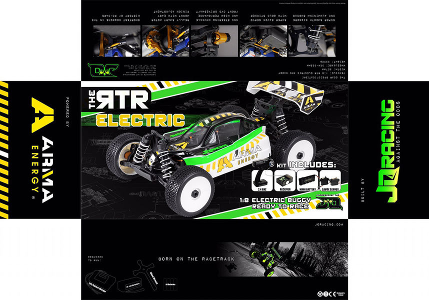 Автомодель баггі 1/8 JQ Racing Arma Energy (безколекторна) ARR (світлина #5)