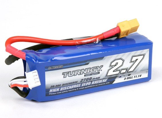 Акумулятор Turnigy 2700mAh 3S 20C (світлина #1)