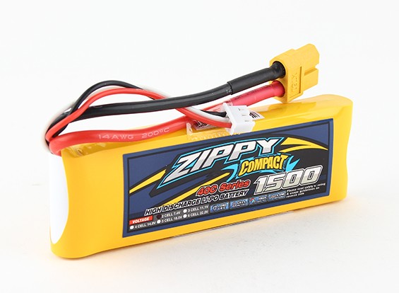 Акумулятор ZIPPY Compact 1500mAh 2S 40C (світлина #1)
