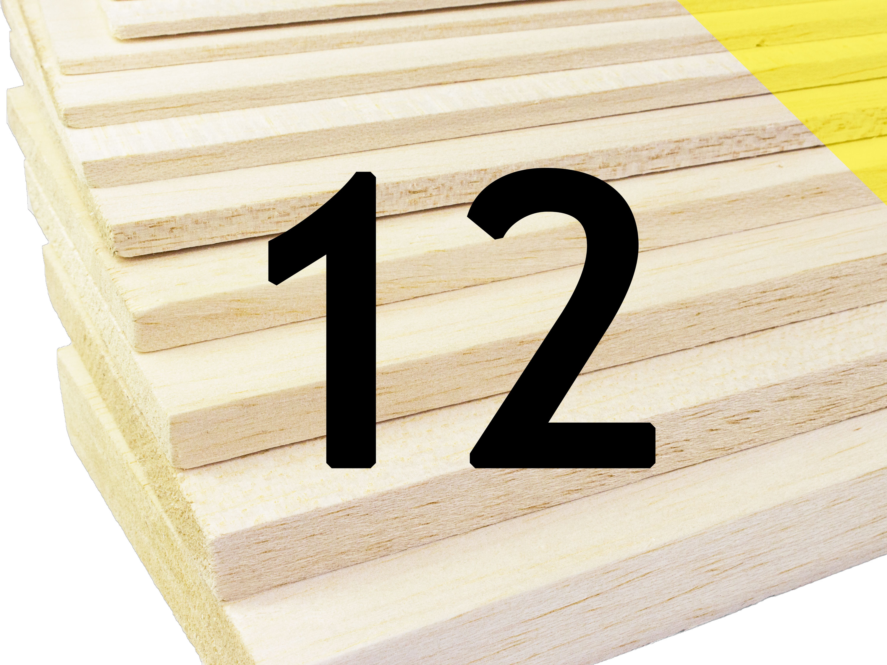 Пластина бальзова 12x100x1000мм (Легка) (світлина #1)