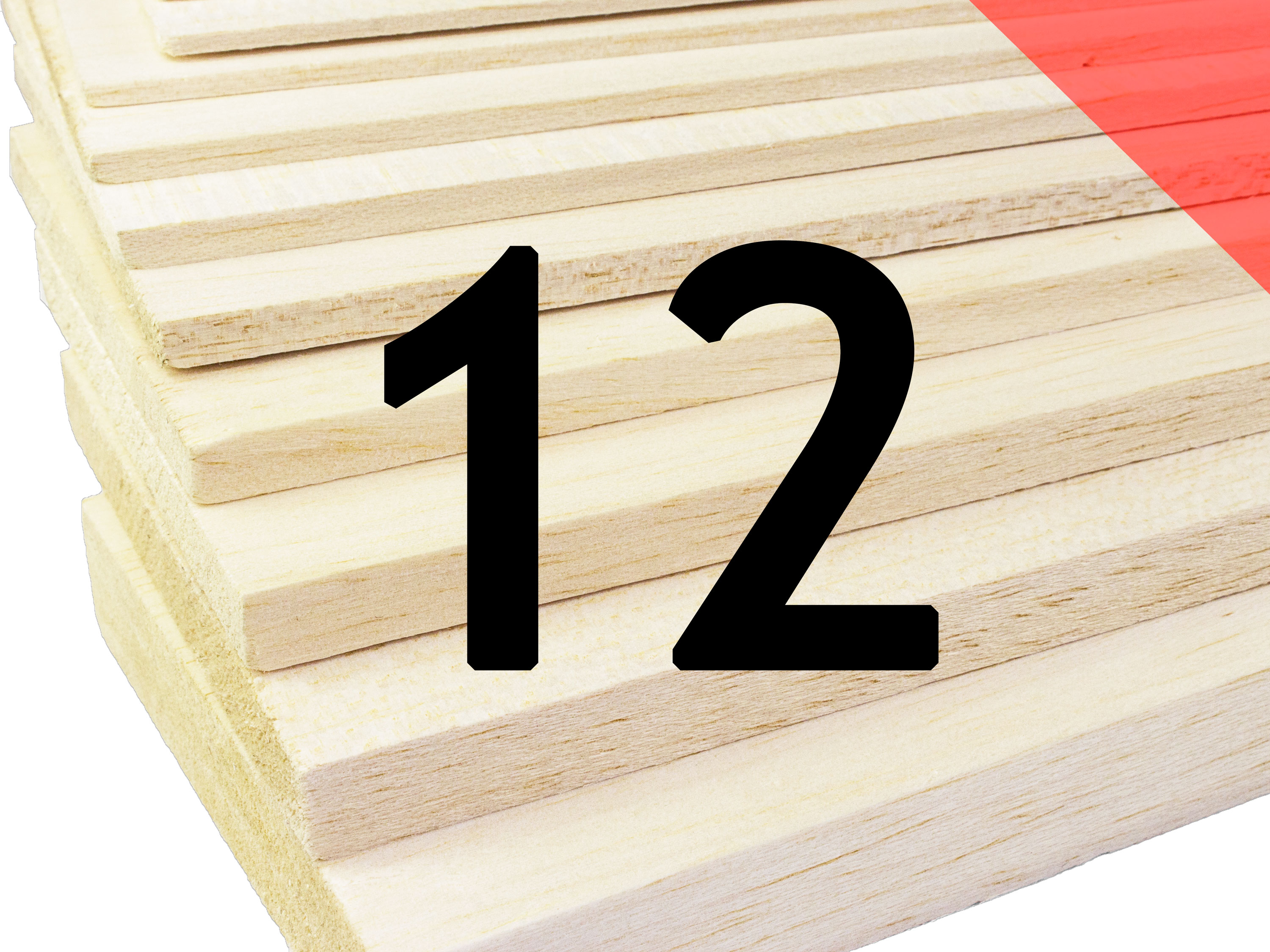 Пластина бальзова 12x100x1000мм (Важка) (світлина #1)