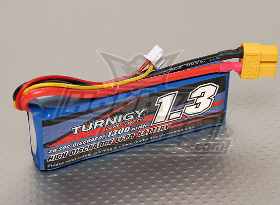 Акумулятор Turnigy 1300mAh 2S 20C (світлина #1)