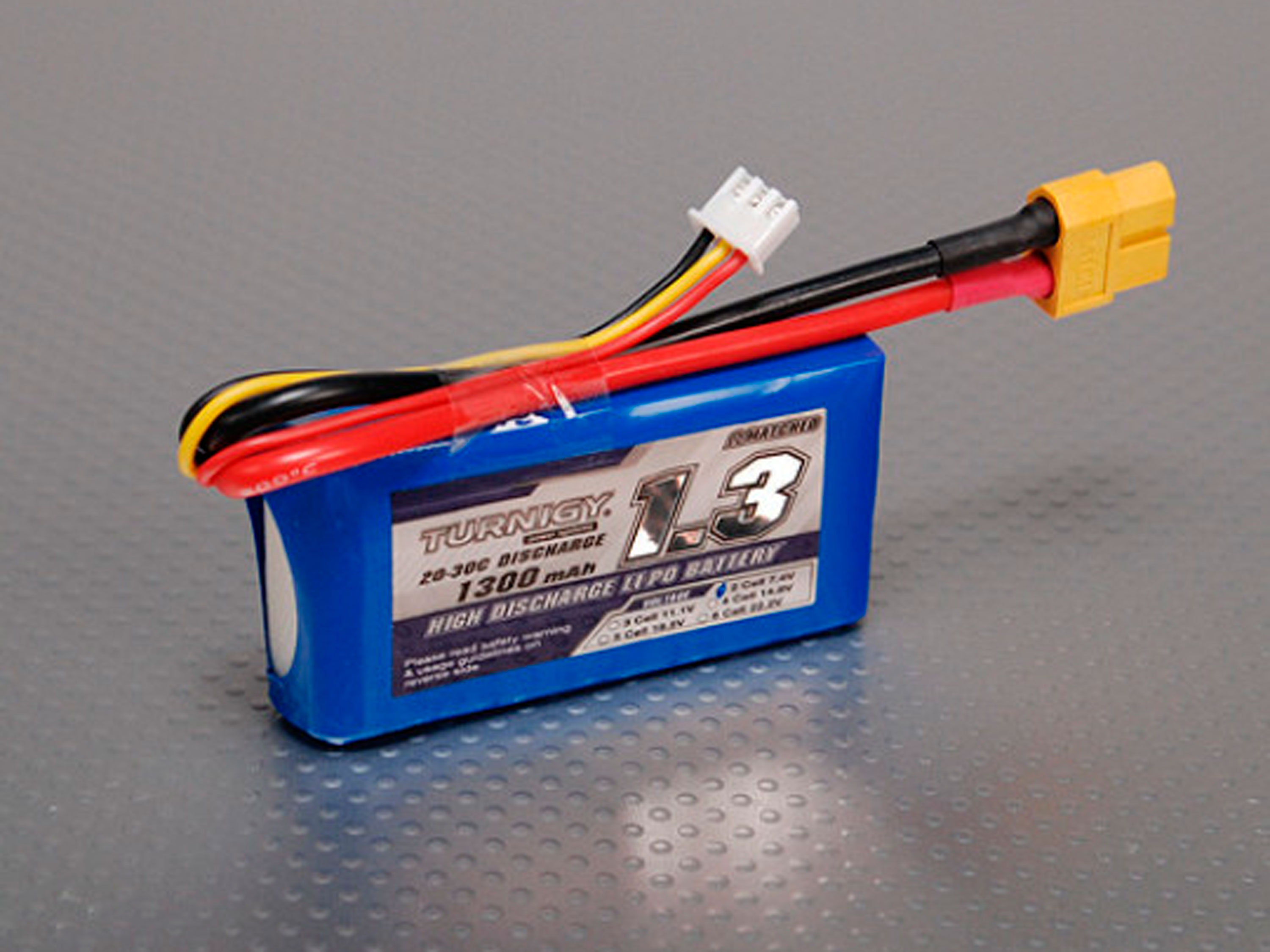 Акумулятор Turnigy 1300mAh 2S 20C  (світлина #1)