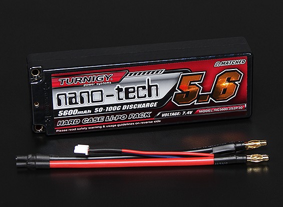 Акумулятор Turnigy nano-tech 5600mAh 2S2P 50C (світлина #1)