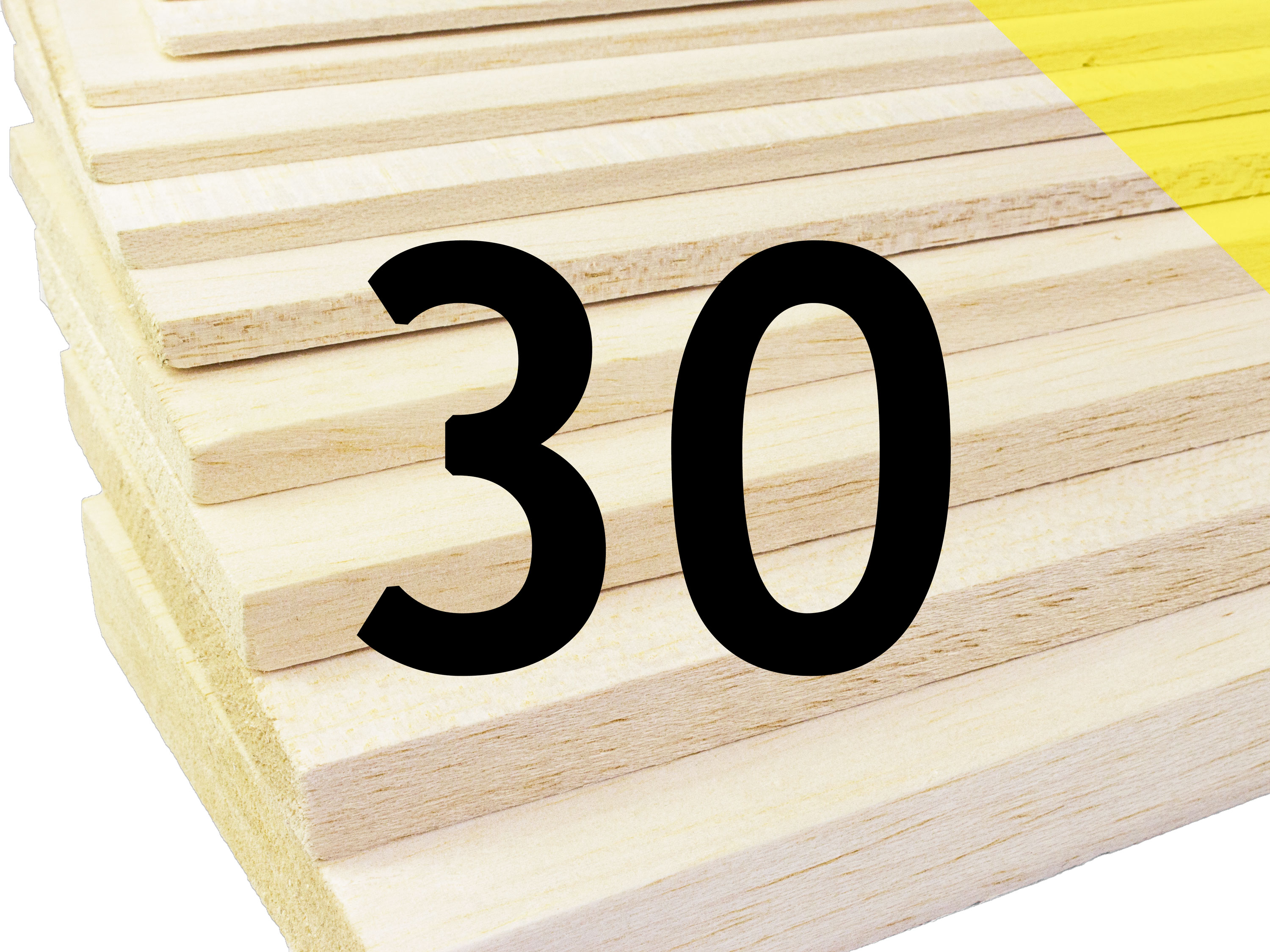 Пластина бальзова 30x100x1000мм (Легка) (світлина #1)